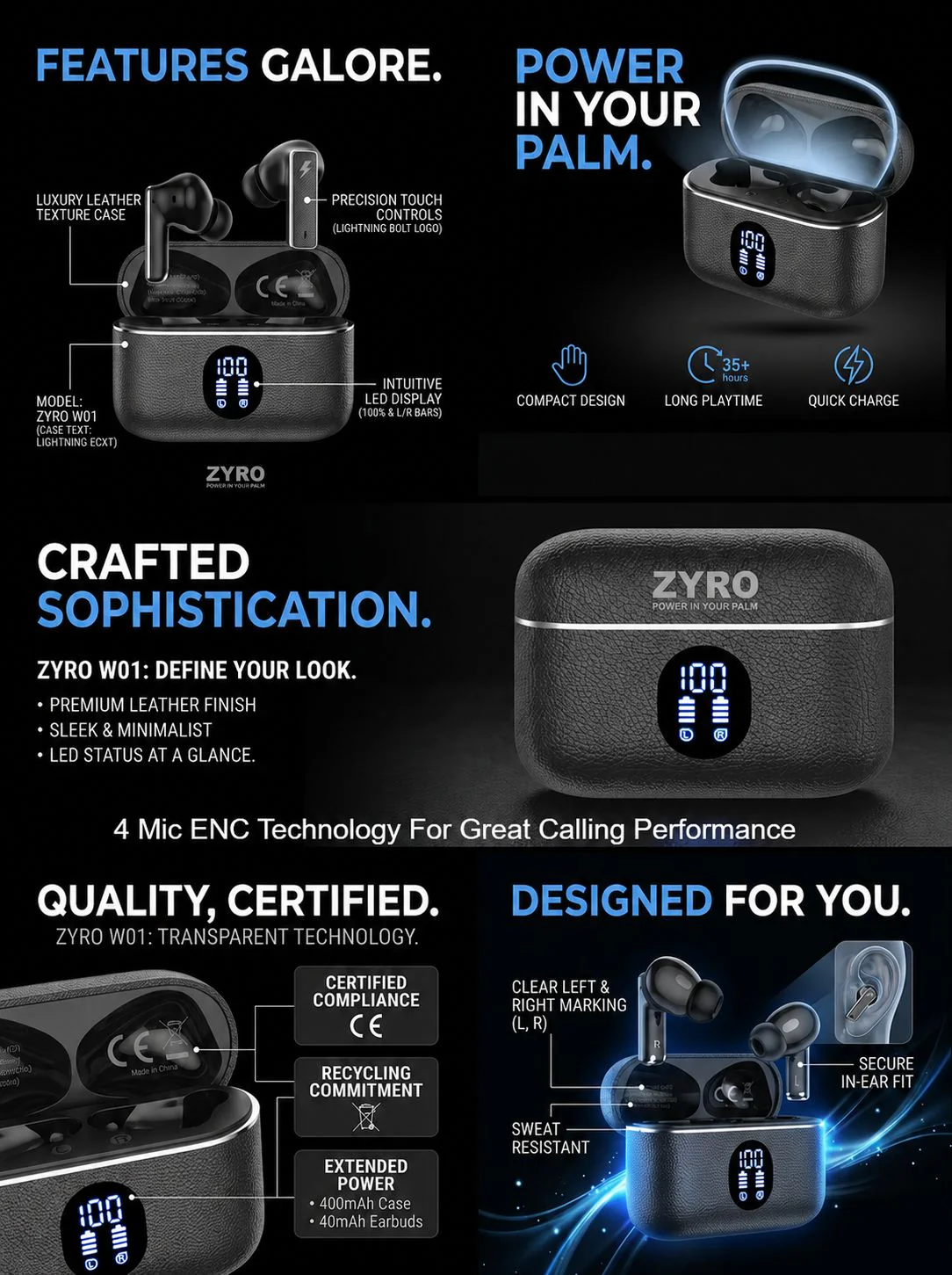 ZYRO-B01 Earbuds, ANC - Image 5
